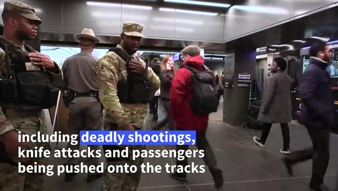 New York deploys state troops and police to tackle surge in subway violence
