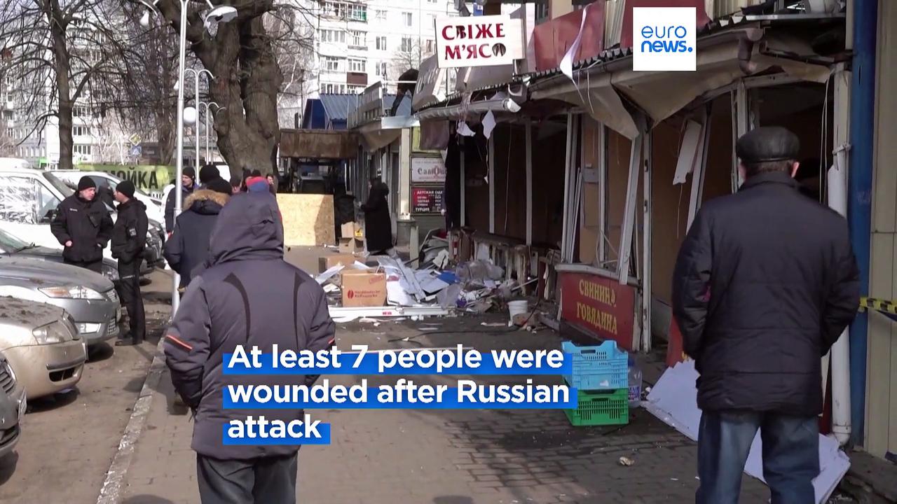 Ukrainian families forced to evacuate in Kharkiv region