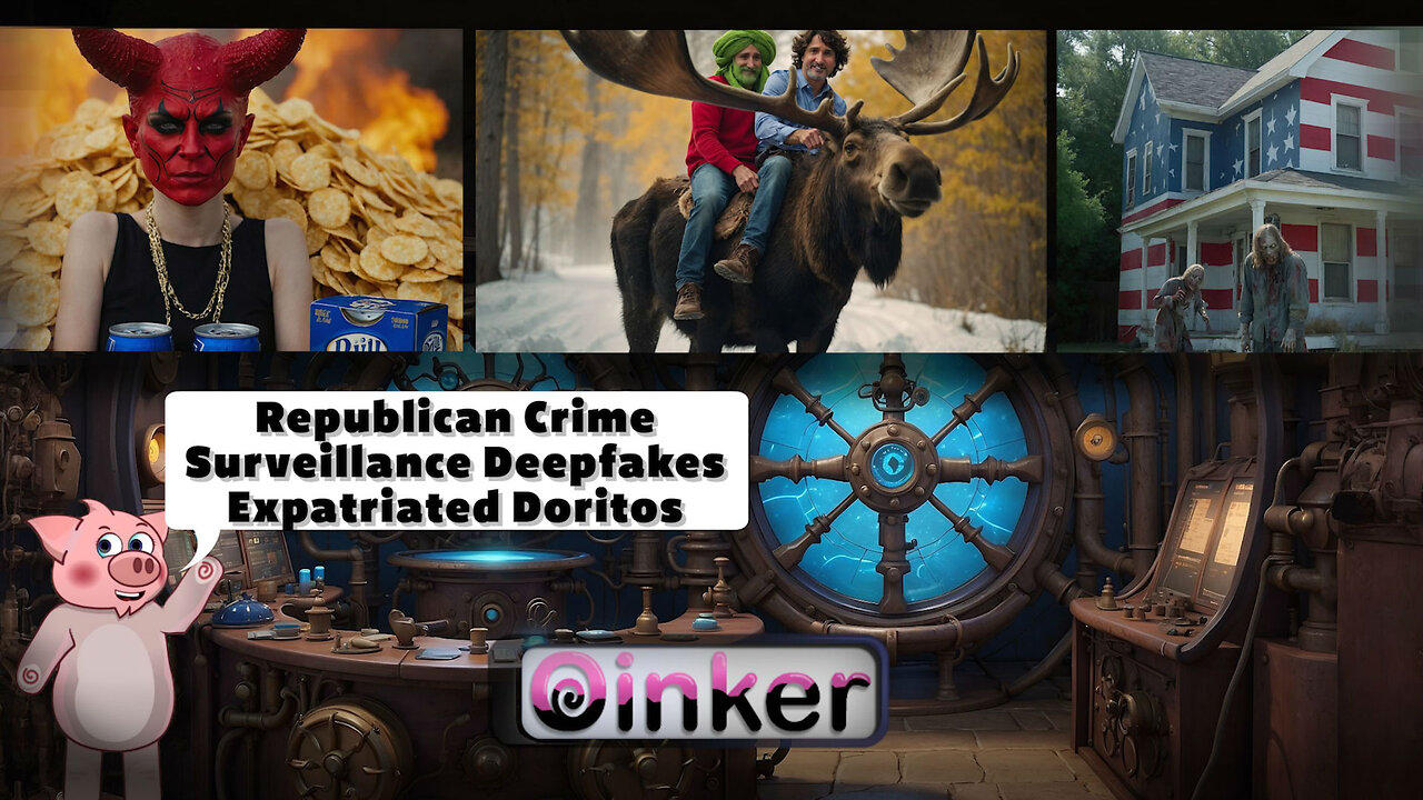 News Swine: Republican Crime Surveillance Deepfakes Expatriated Doritos