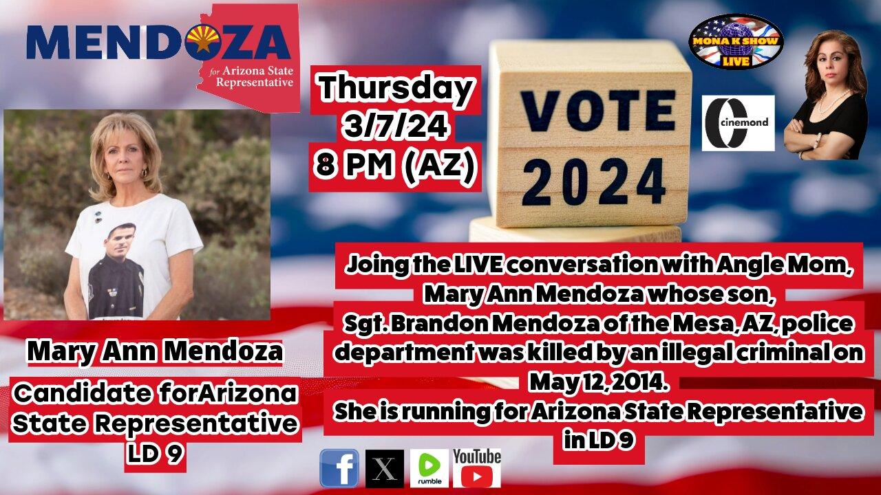 Mary Ann Mendoza (Angel Mom) on Mona K Show English March 07,2024 with Mona K Oshana. Ep #83