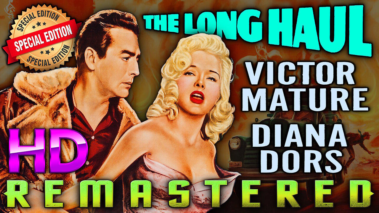 The Long Haul - AI UPSCALED - HD REMASTERED - Starring Victor Mature and Diana Dors