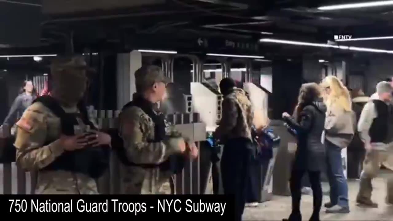 NYC  NAZI GERMANY IN THE SUBWAY! FREEDOM IS OVER IN NYC! MARTIAL LAW! CONSTITUTION SUSPENDED!