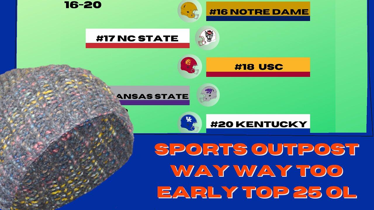 USC, Notre Dame | 20-16 Way Too Early Top College Football Offensive Lines For 2024-SpOp Top