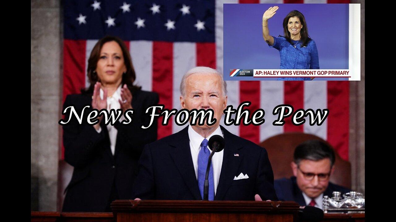 NEWS FROM THE PEW: EPISODE 102: SOTU, Super Tuesday, Martial Law in NY