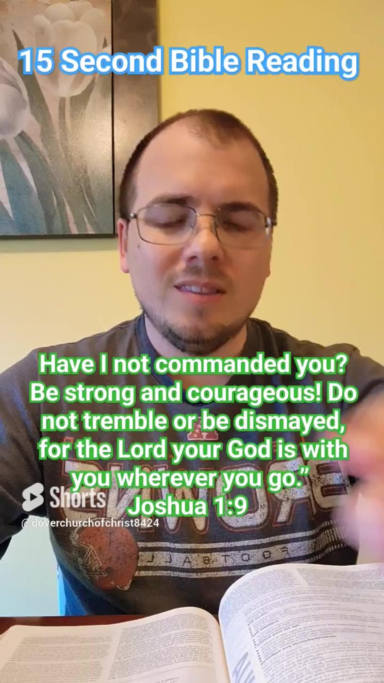 Bible Reading-Joshua 1:9