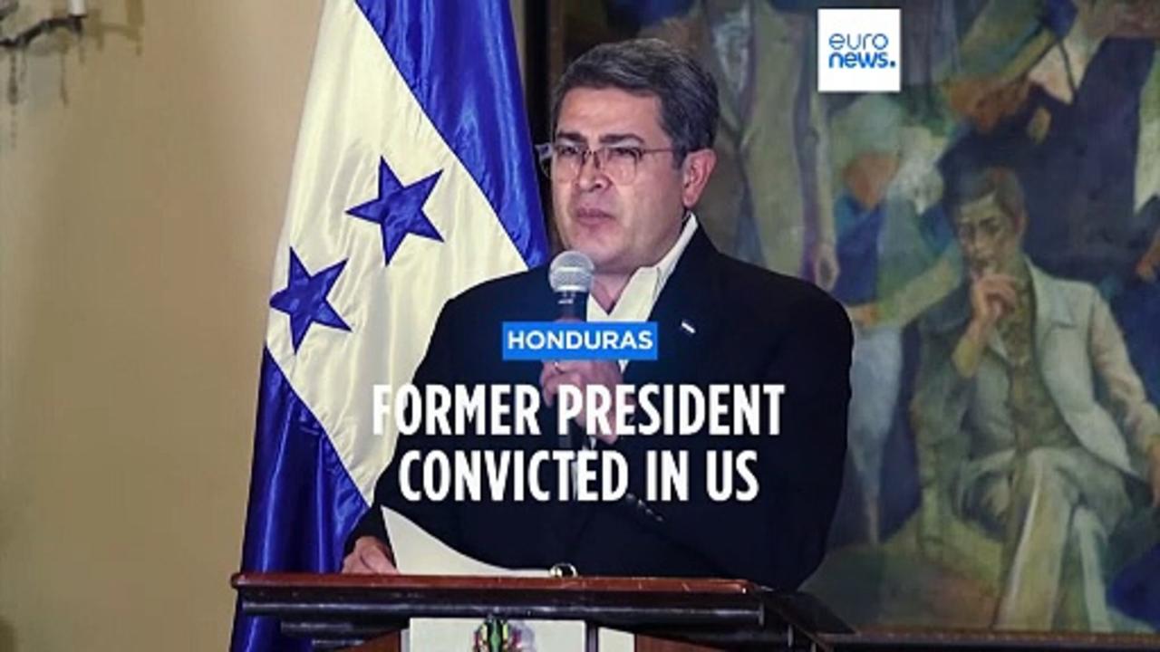 Former Honduran President convicted in US of conspiring with drug traffickers