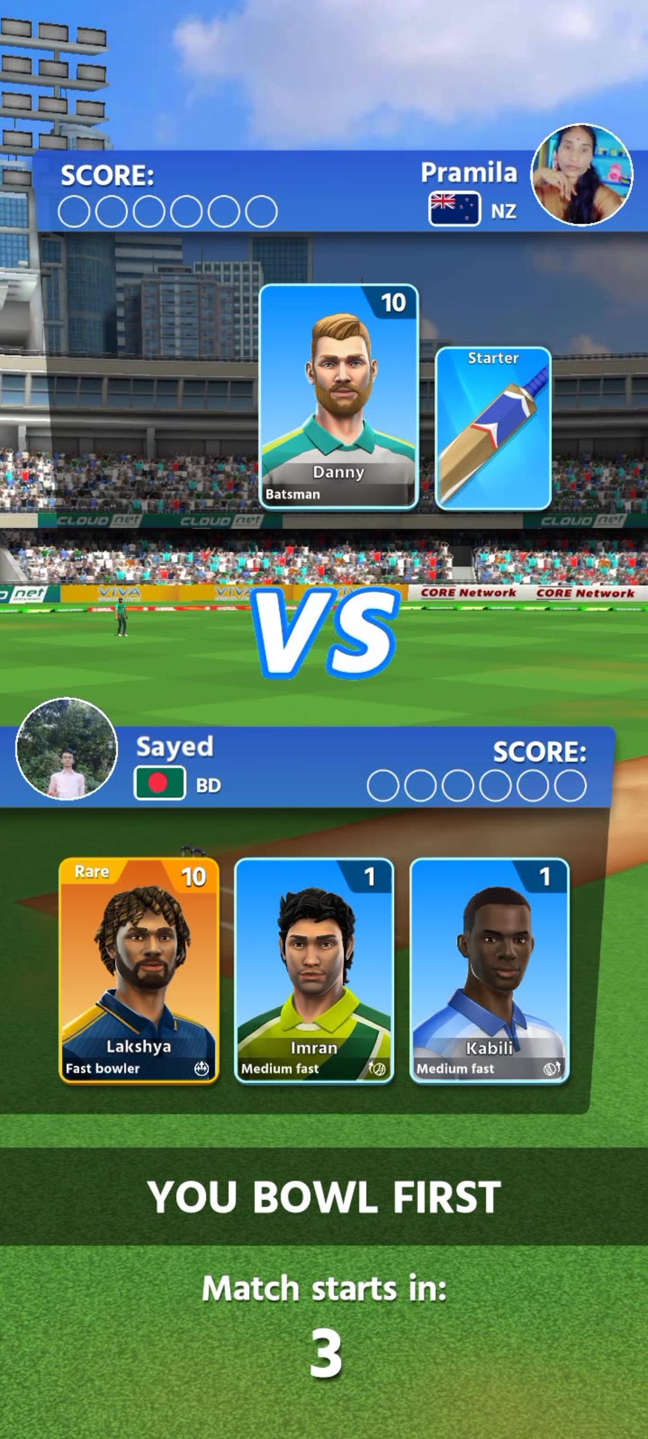 Opponent afraid my bowlers so he leave in cricket 😜