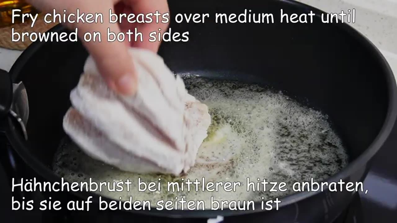 Quick Creamy Chicken Breast Steak Pasta Recipe