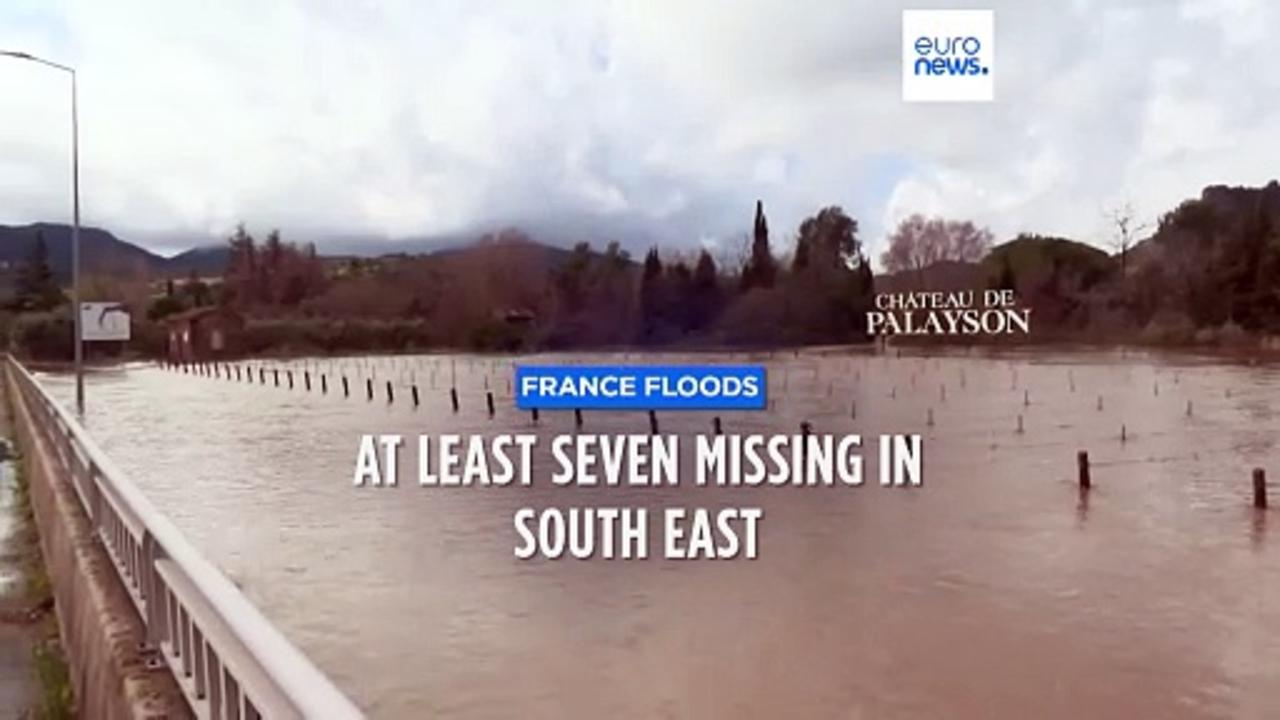 Seven reported missing after severe weather hits southeast France