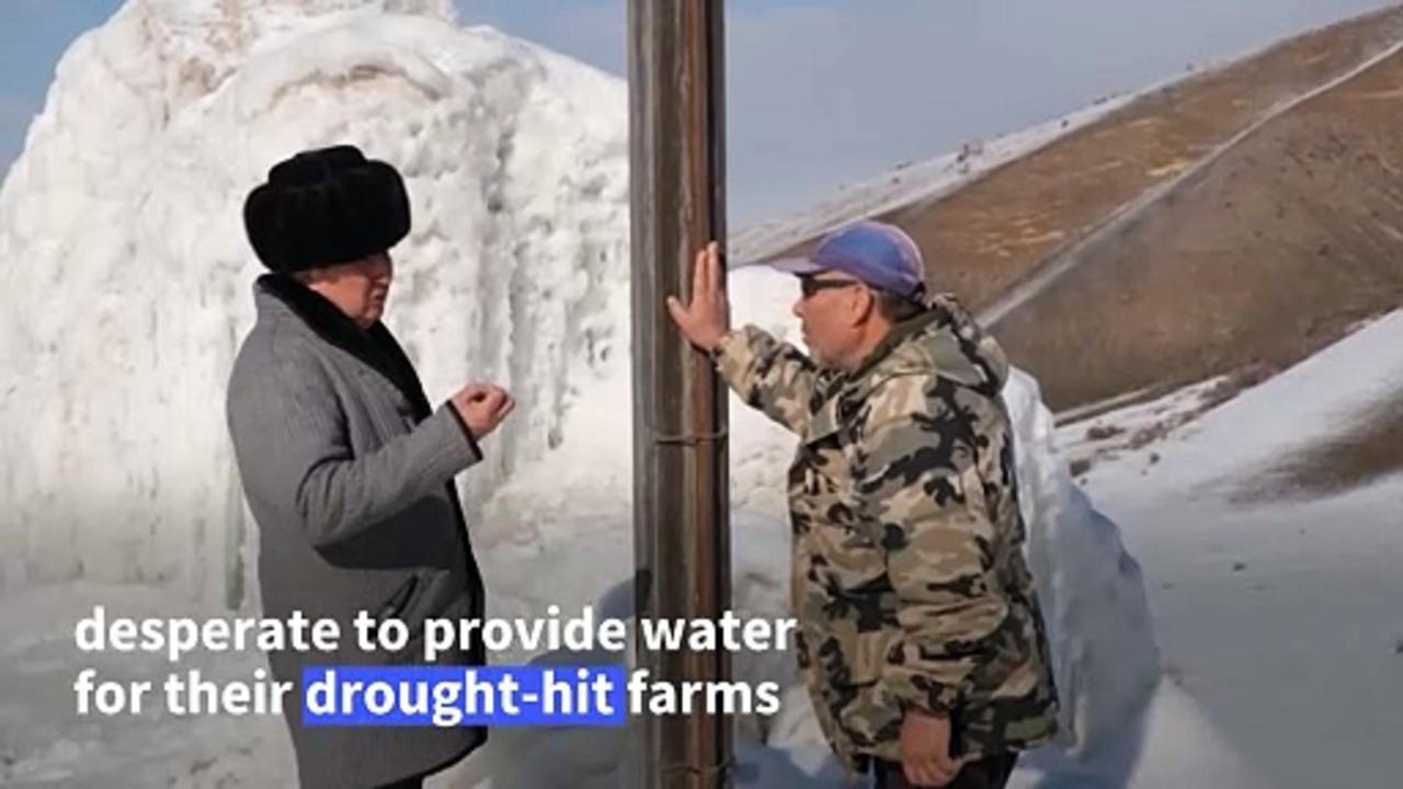 Artificial glaciers fight off drought in Kyrgyzstan