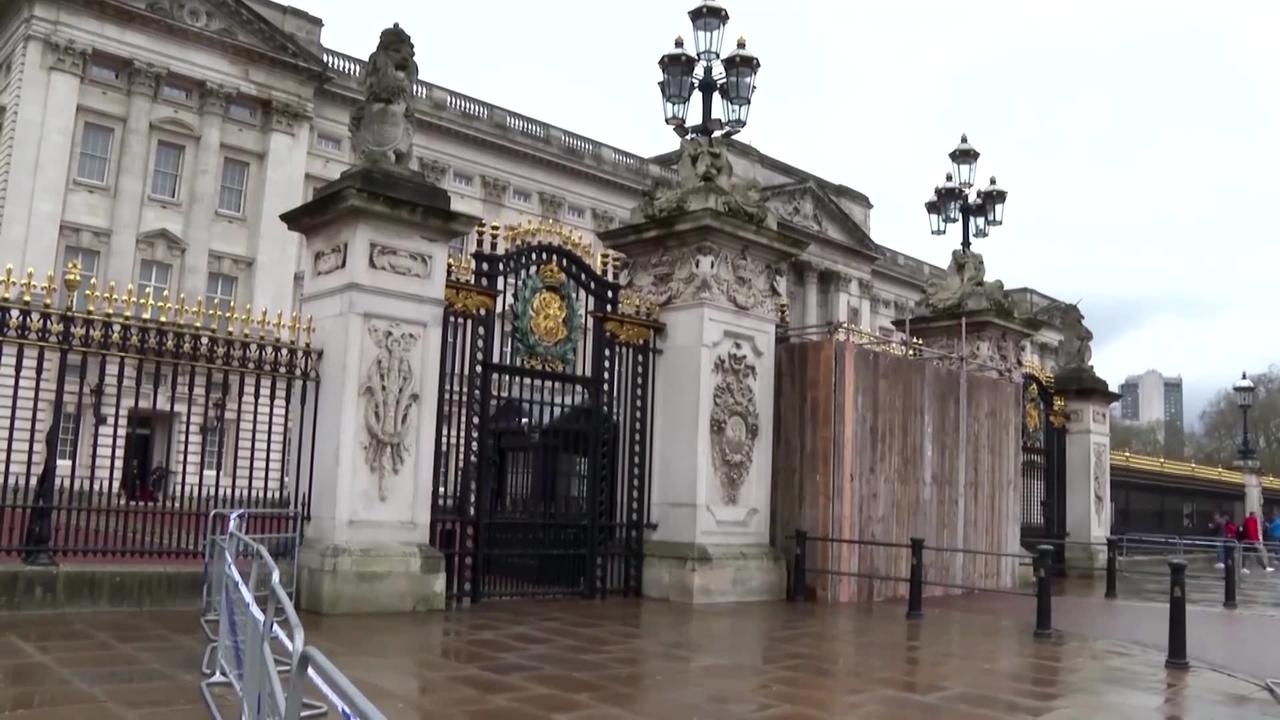Man arrested after car hits Buckingham Palace gates