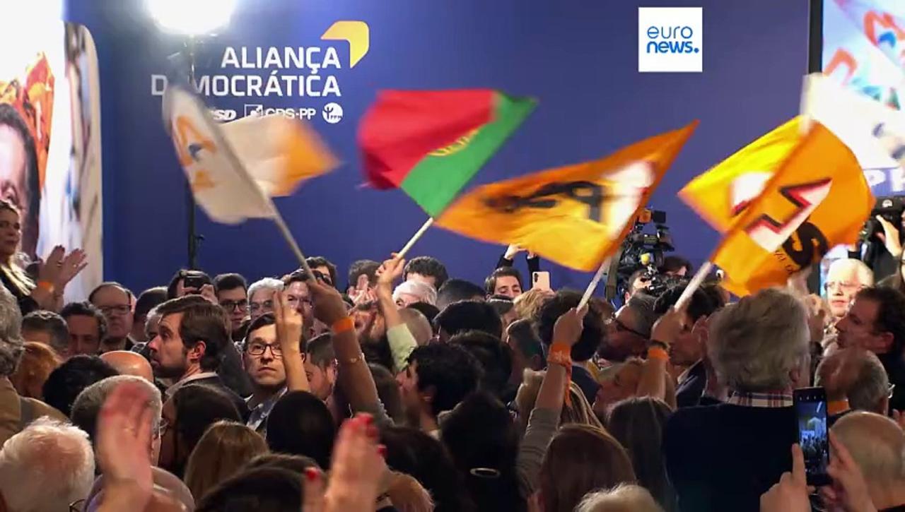 Portuguese centre-right party claims narrow election win
