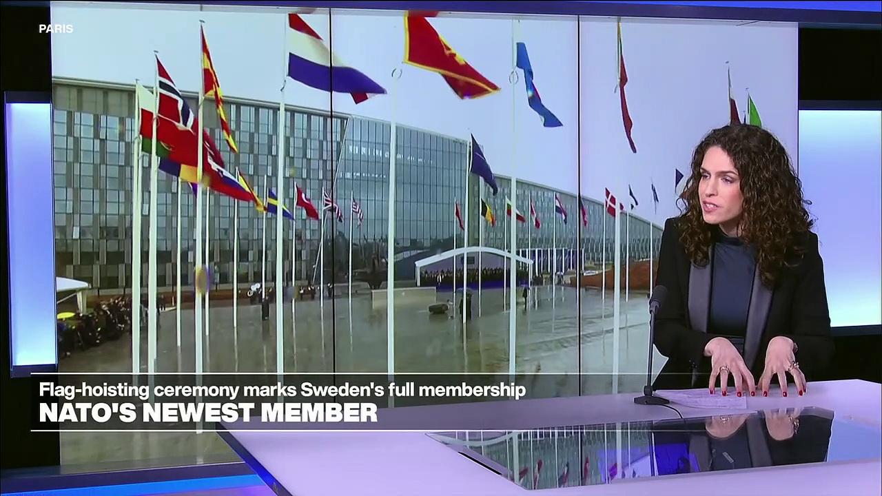 Sweden’s flag raised at NATO headquarters as alliance sends message to Russia