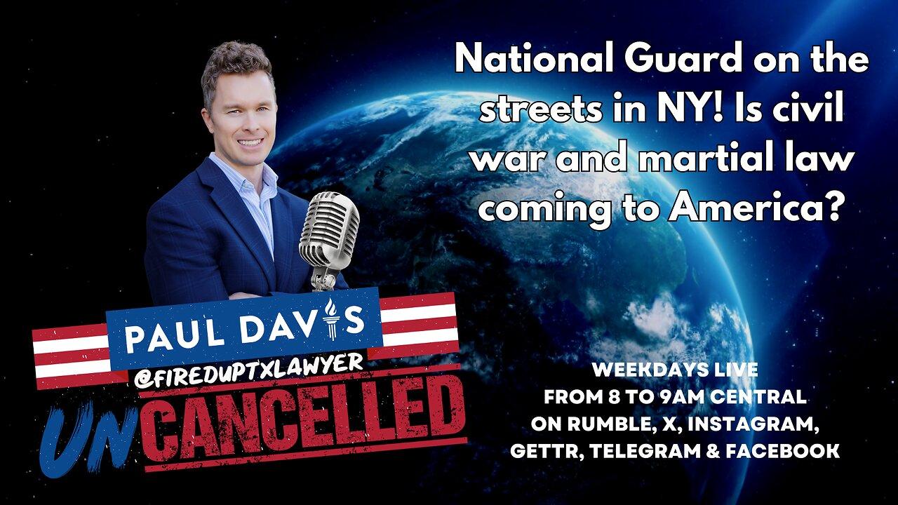 National Guard on the streets in NY! Is civil war and martial law coming to America?