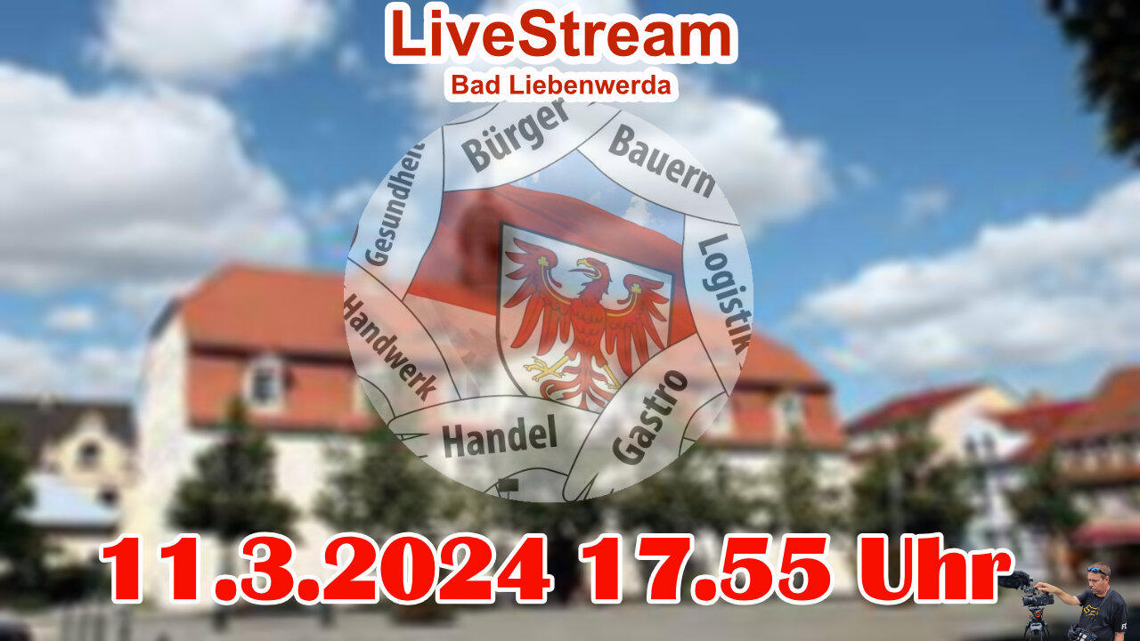Live stream on March 11th, 2024 from Bad Liebenwerda Reporting in accordance with Basic Law Art.5