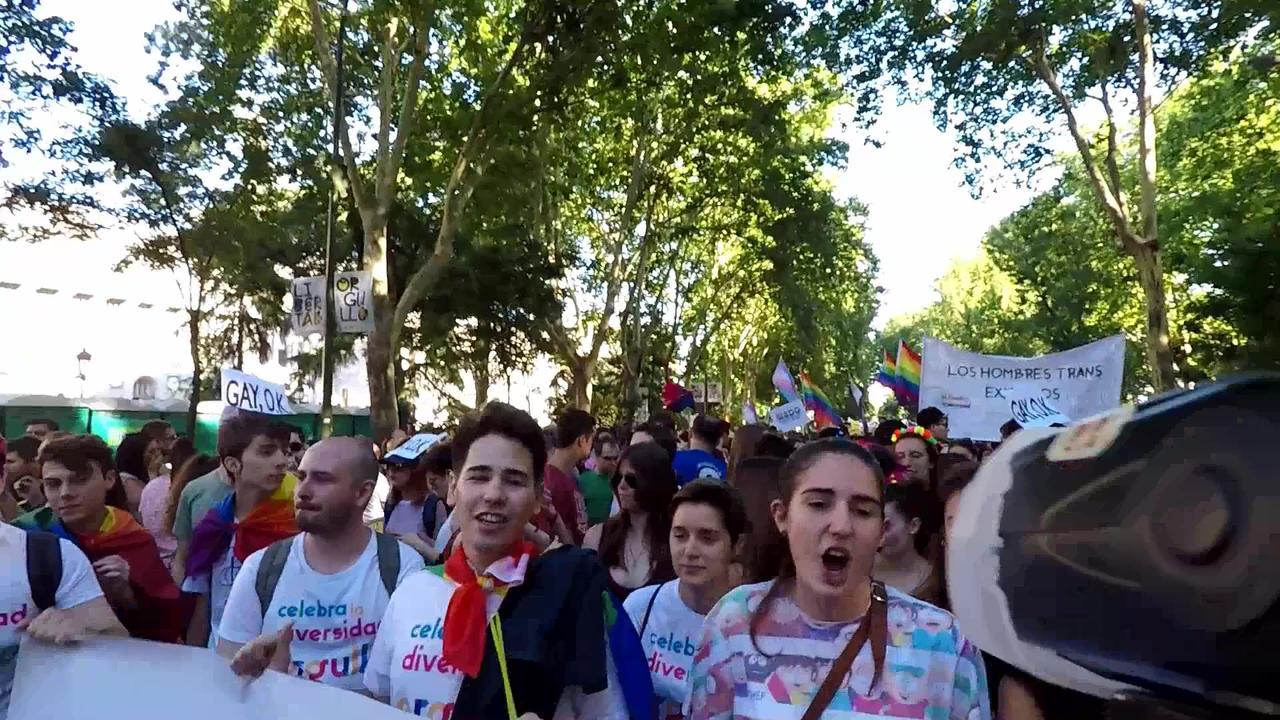 World Pride Gay+LGBTQIA+ Pride Madrid Spain 2017 Gopro 5