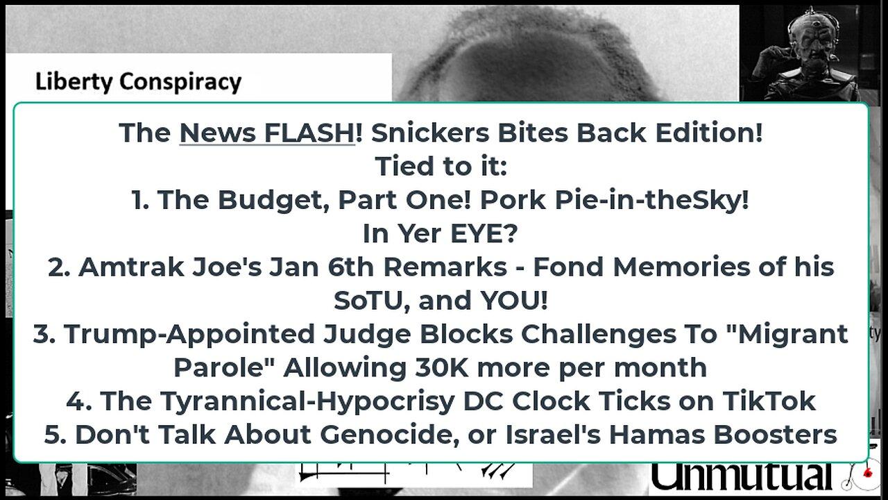 Liberty Conspiracy LIVE 3-11-24! Snickers, Pork, Genocide, Migrant "Parole" and Your Rights