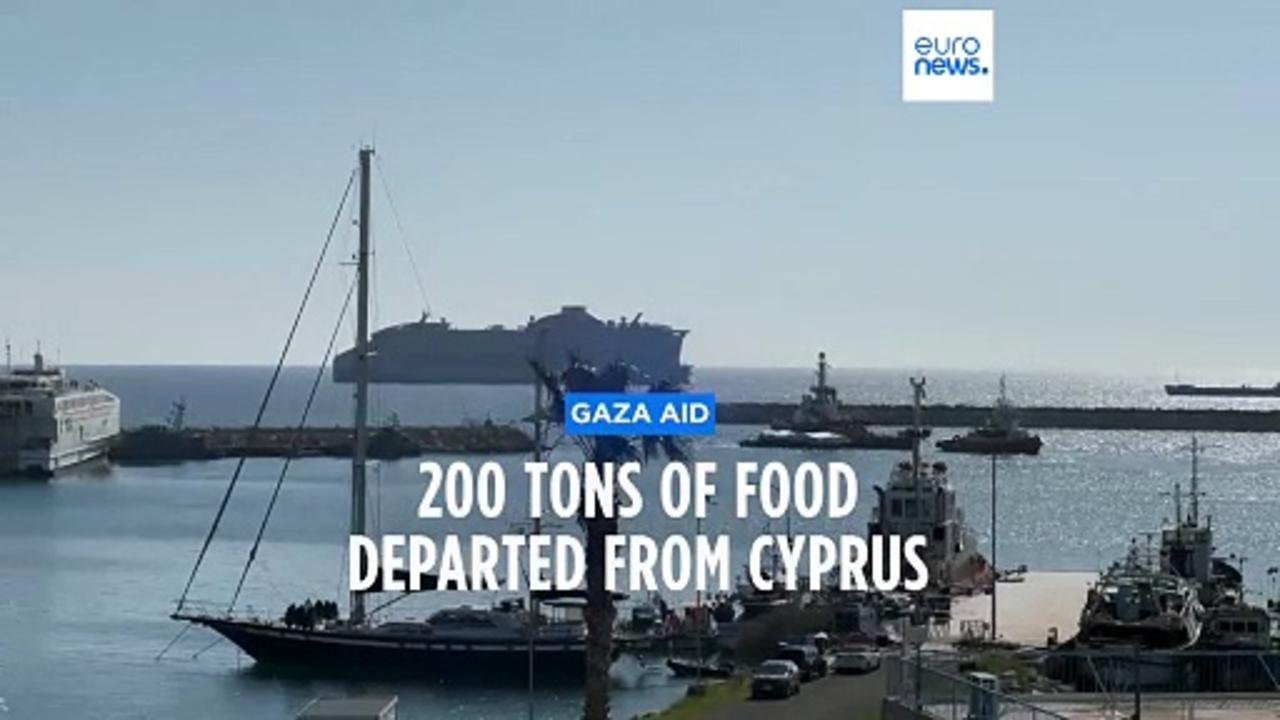Aid ship sets sail from Cyprus to Gaza, where hunger is worsening