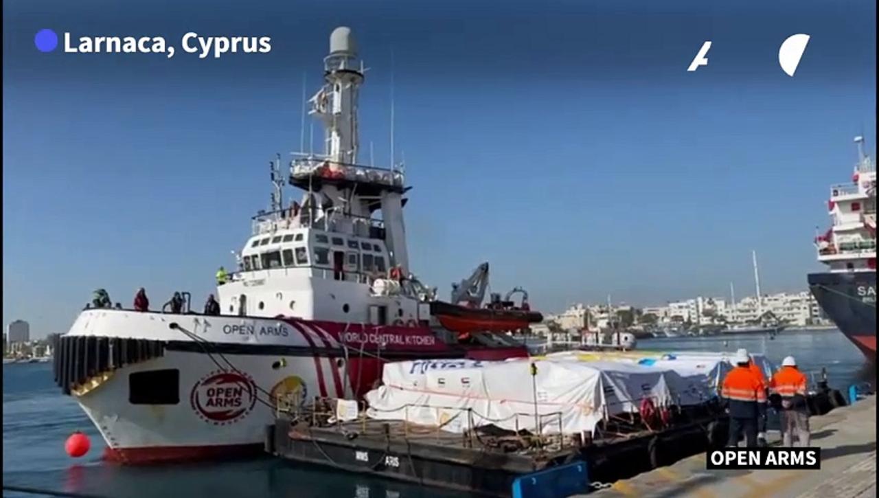 First aid vessel for war-ravaged Gaza leaves Cyprus port
