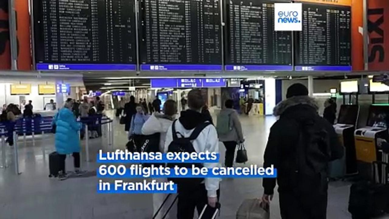 German train drivers strike coincides with Lufthansa cabin crew walkout