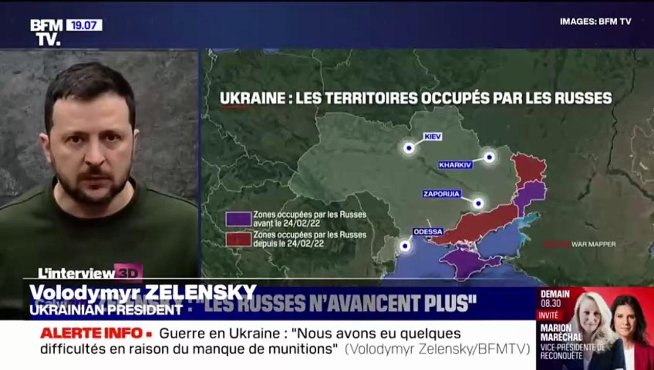 Zelensky says Ukraine has stopped Russia's advance