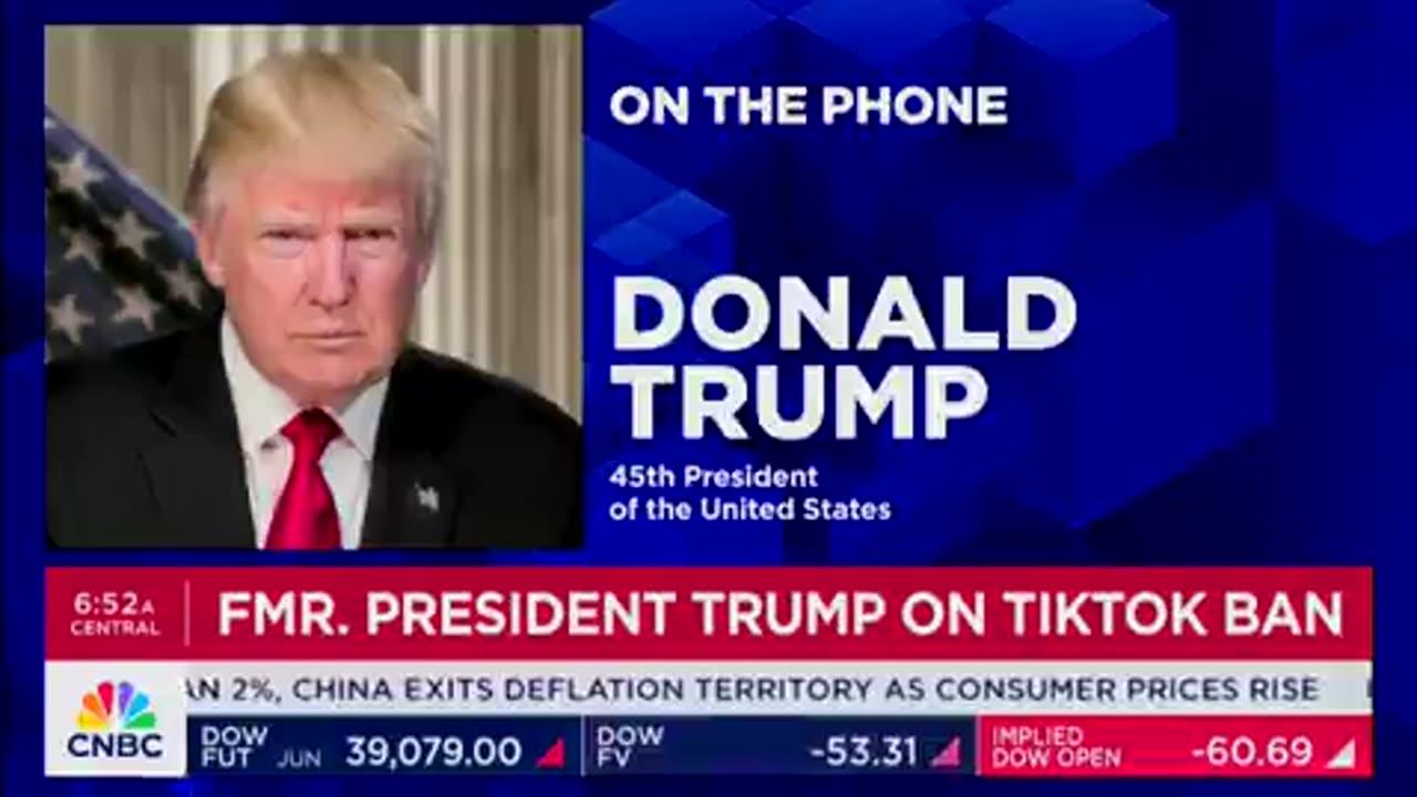 President Trump about TikTok ban