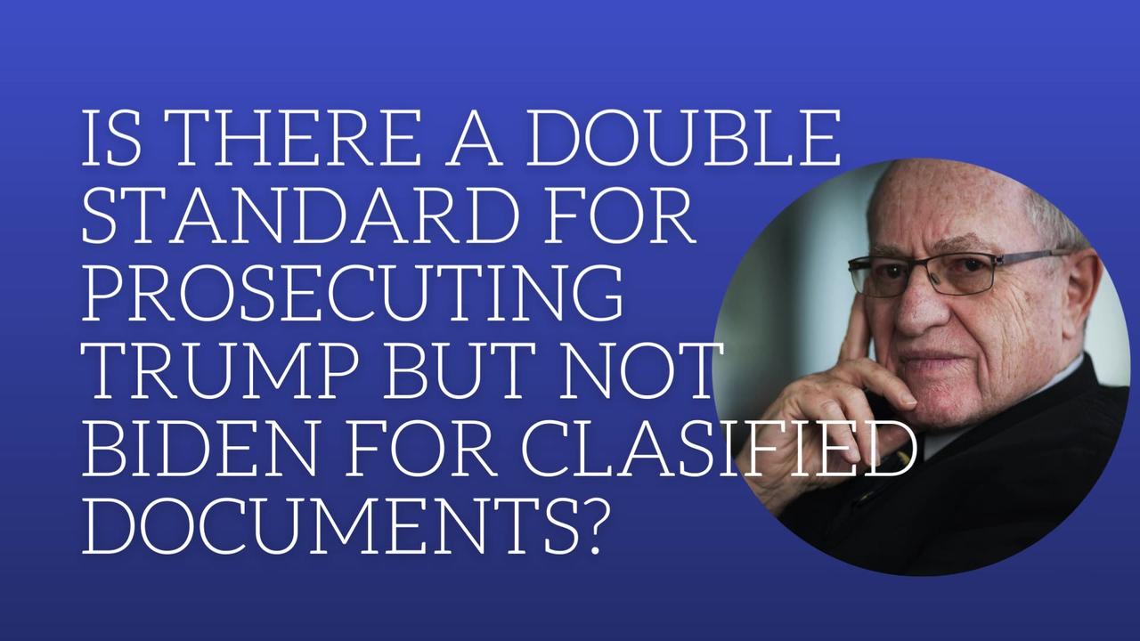Is there a double standard for prosecuting Trump but not Biden for classified documents?