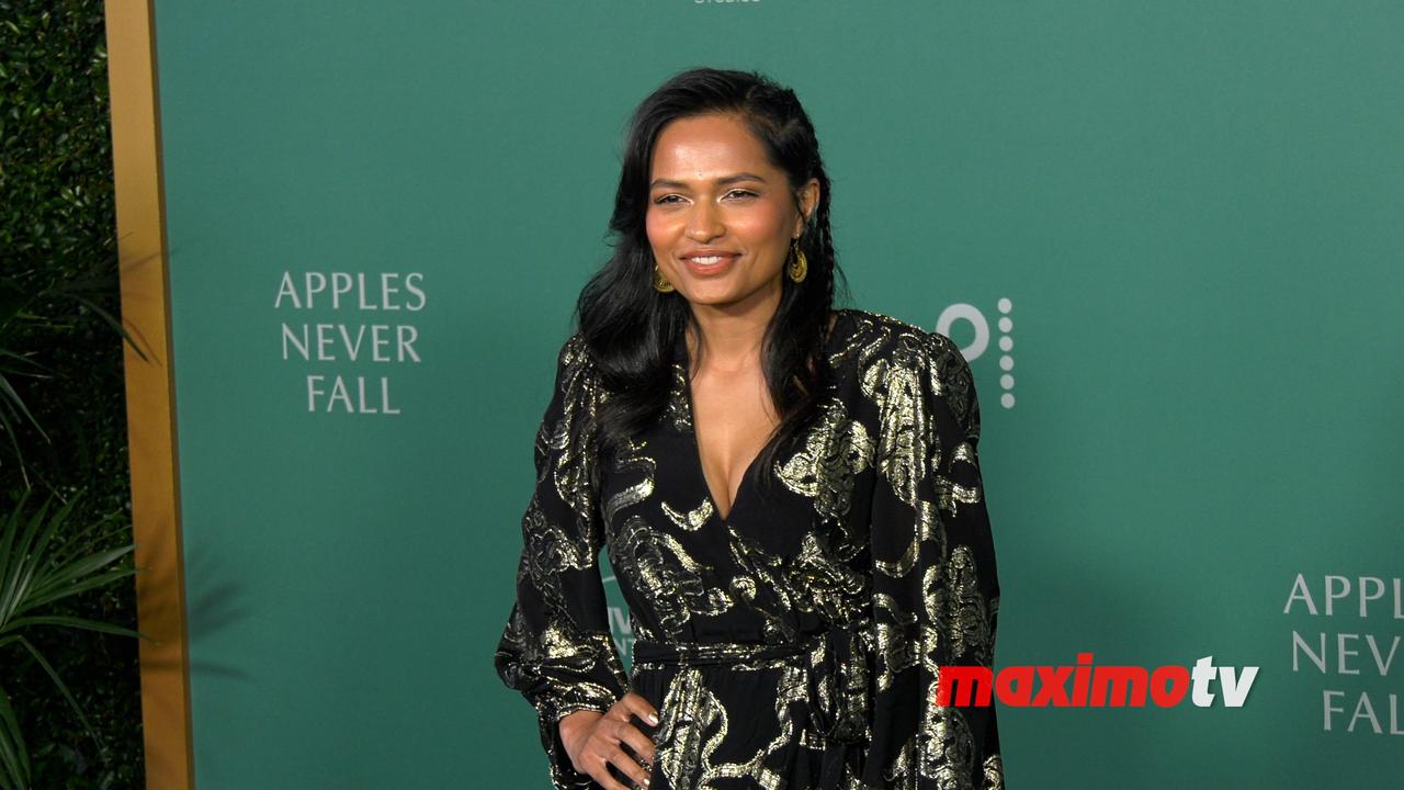 Pooja Shah attends Peacock's 'Apples Never Fall' premiere in Los Angeles