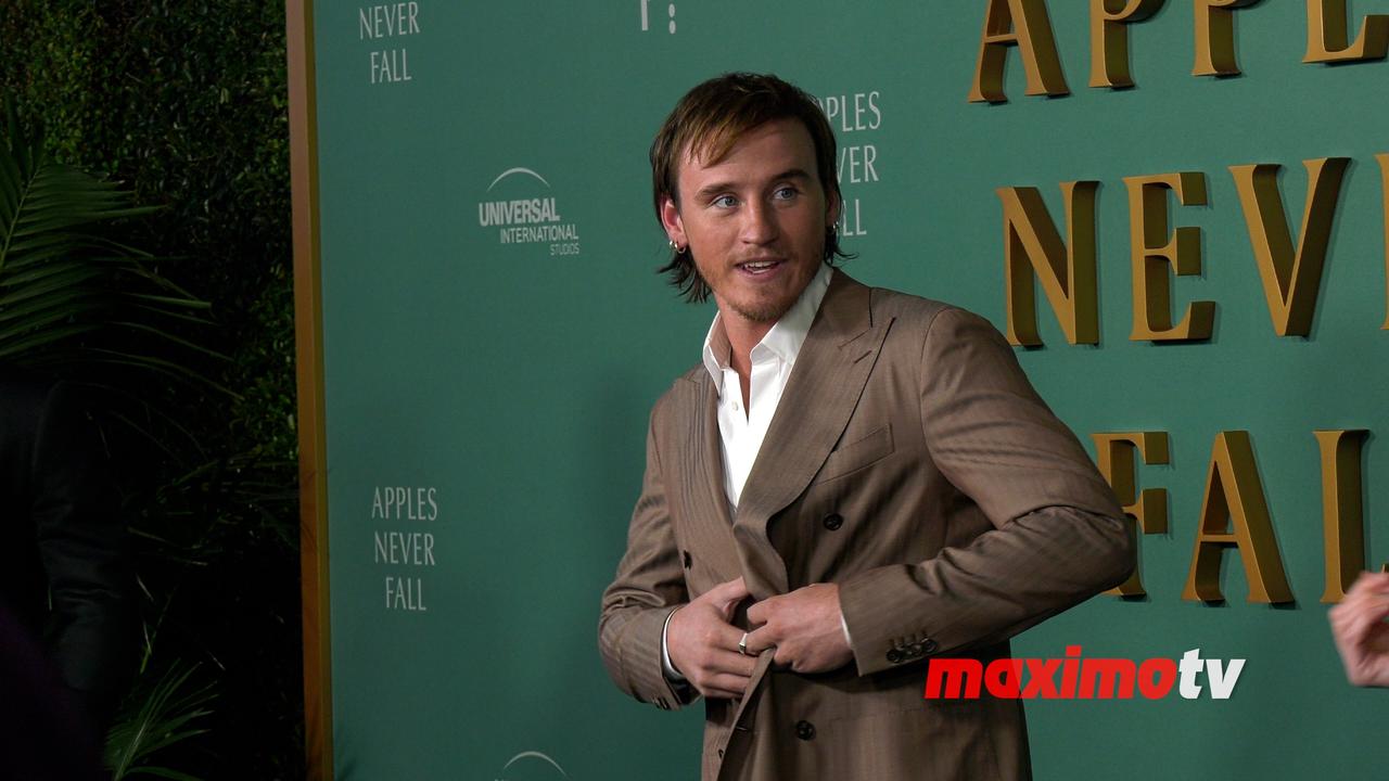 Conor Merrigan-Turner attends Peacock's 'Apples Never Fall' premiere in Los Angeles
