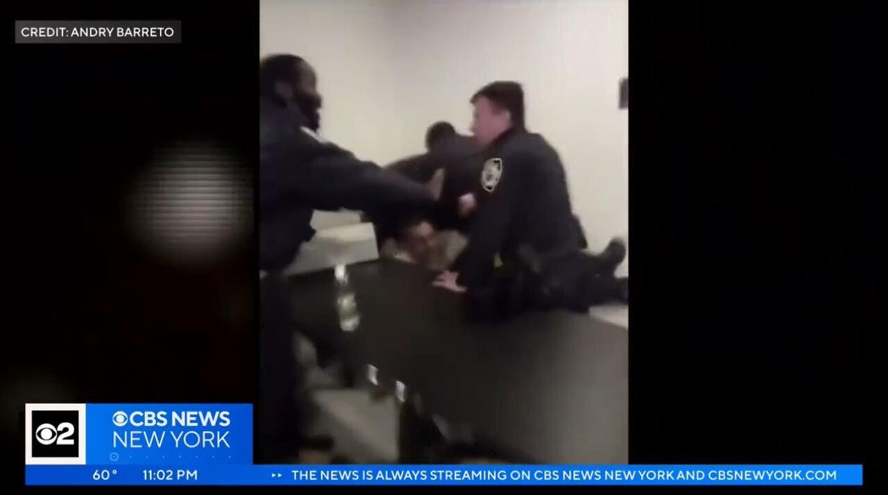 Violent altercation between NYPD, illegal migrant in Queens shelter