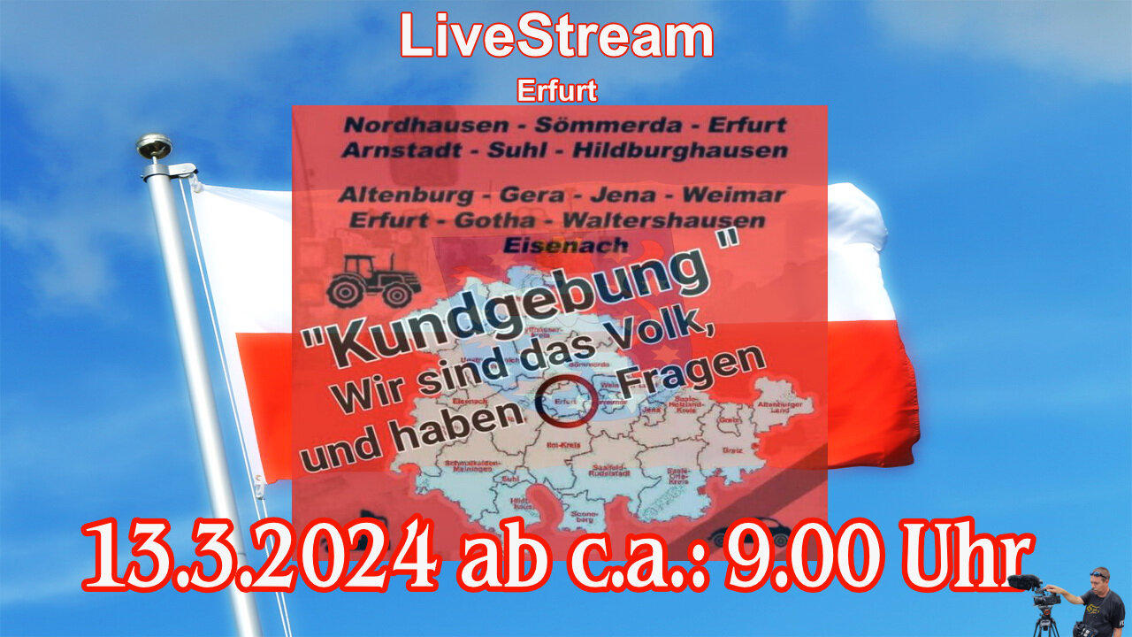 Live stream on March 13, 2024 from Erfurt