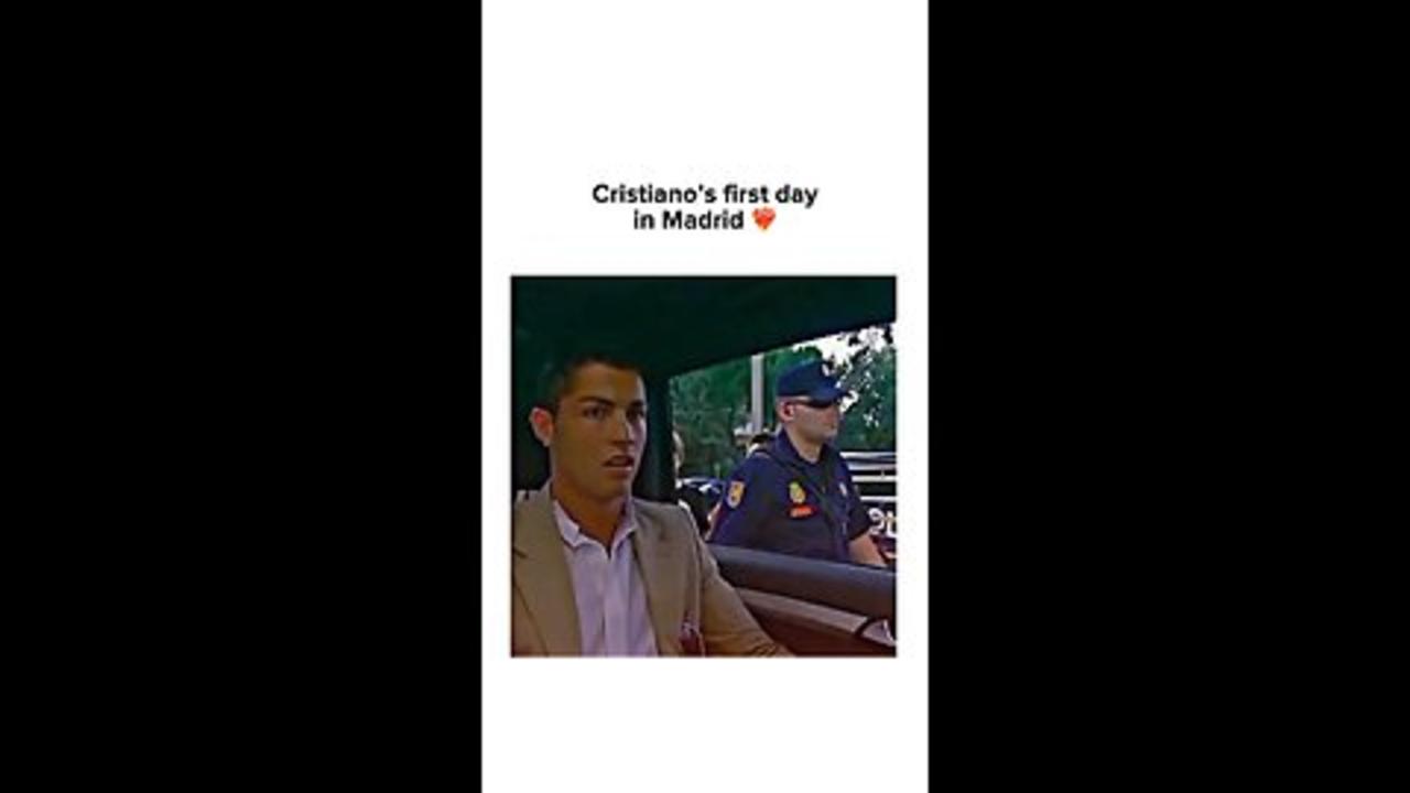 Cristiano's first day at madrid🥺