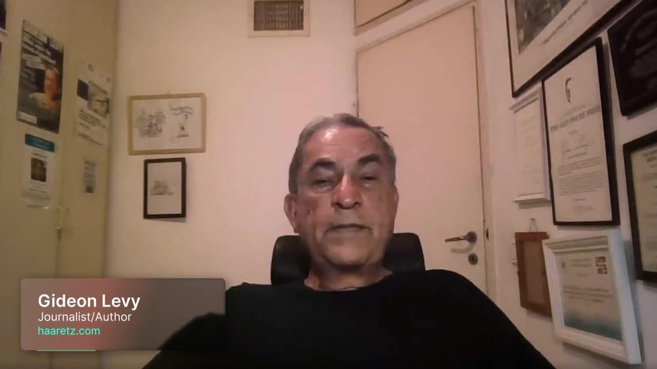 Interview with Gideon Levy, the tragic One News Page VIDEO