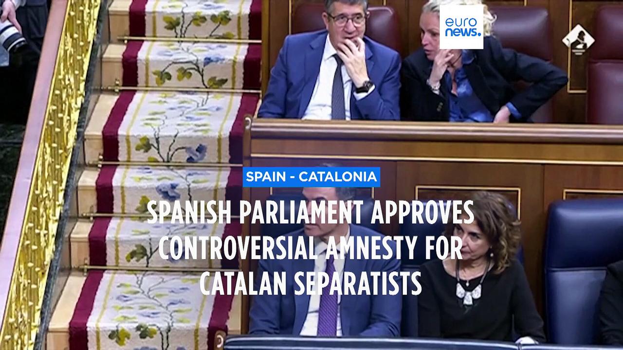 Spain’s parliament passes amnesty for Catalan separatists after region’s leader calls snap election