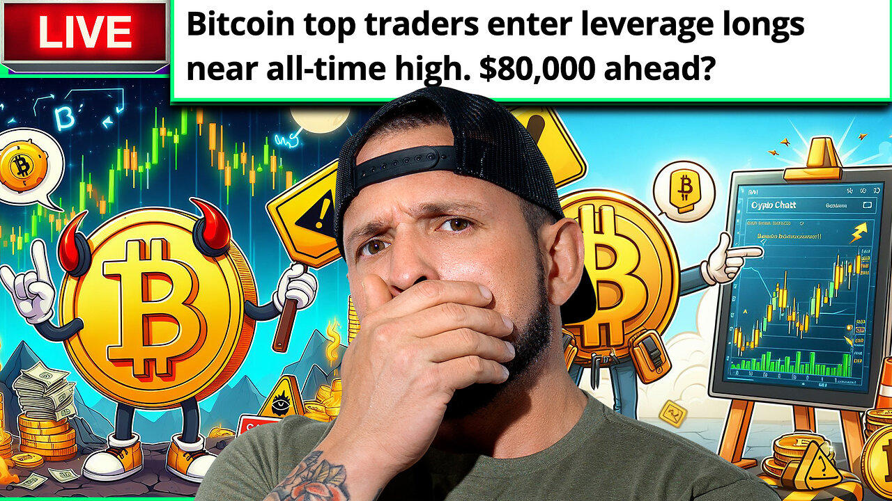 BITCOIN TRADERS THINK BITCOIN IS HEADING TO $80,000 AS THE BIG LONG POSITIONS