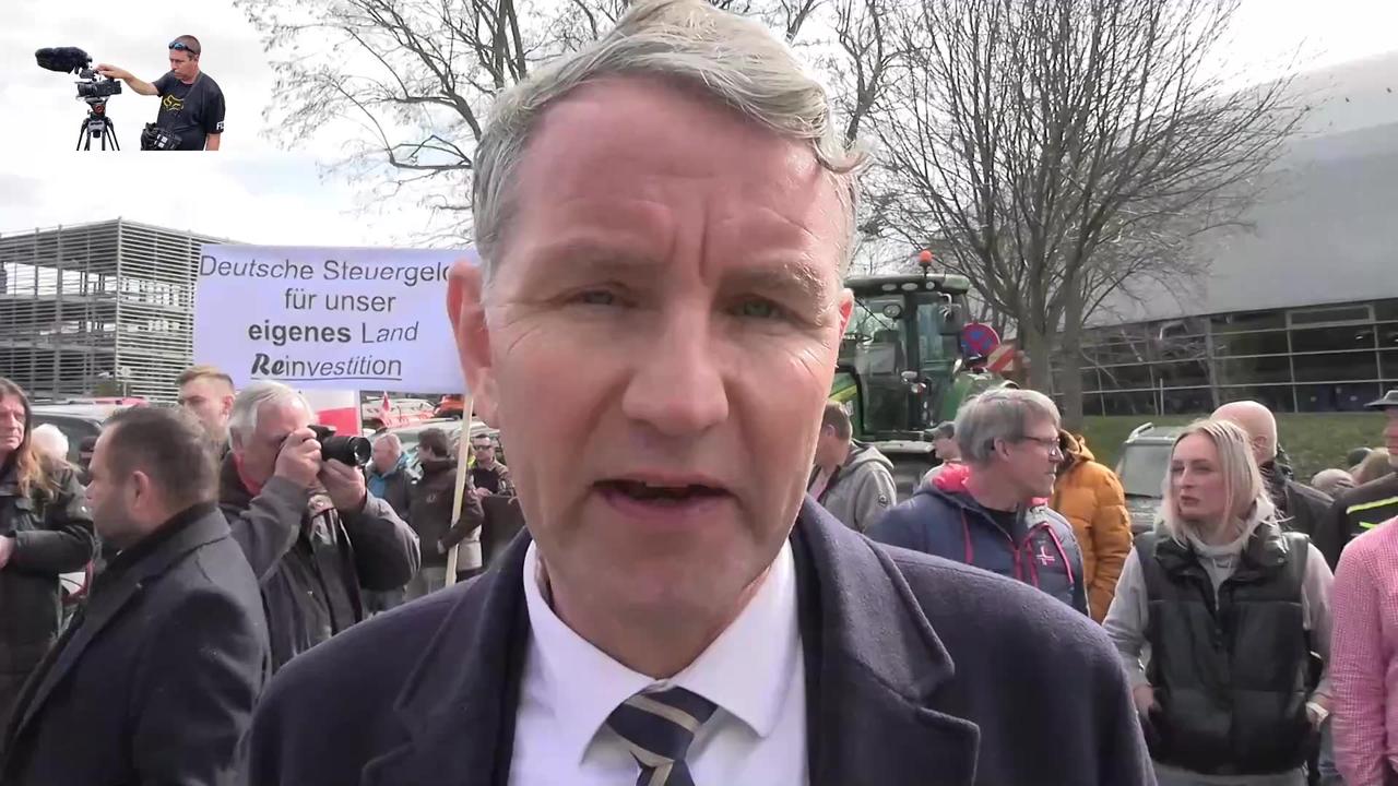 Speech by Björn Höcke (AfD) Erfurt 13, 2024 in front of the Thuringian state parliament