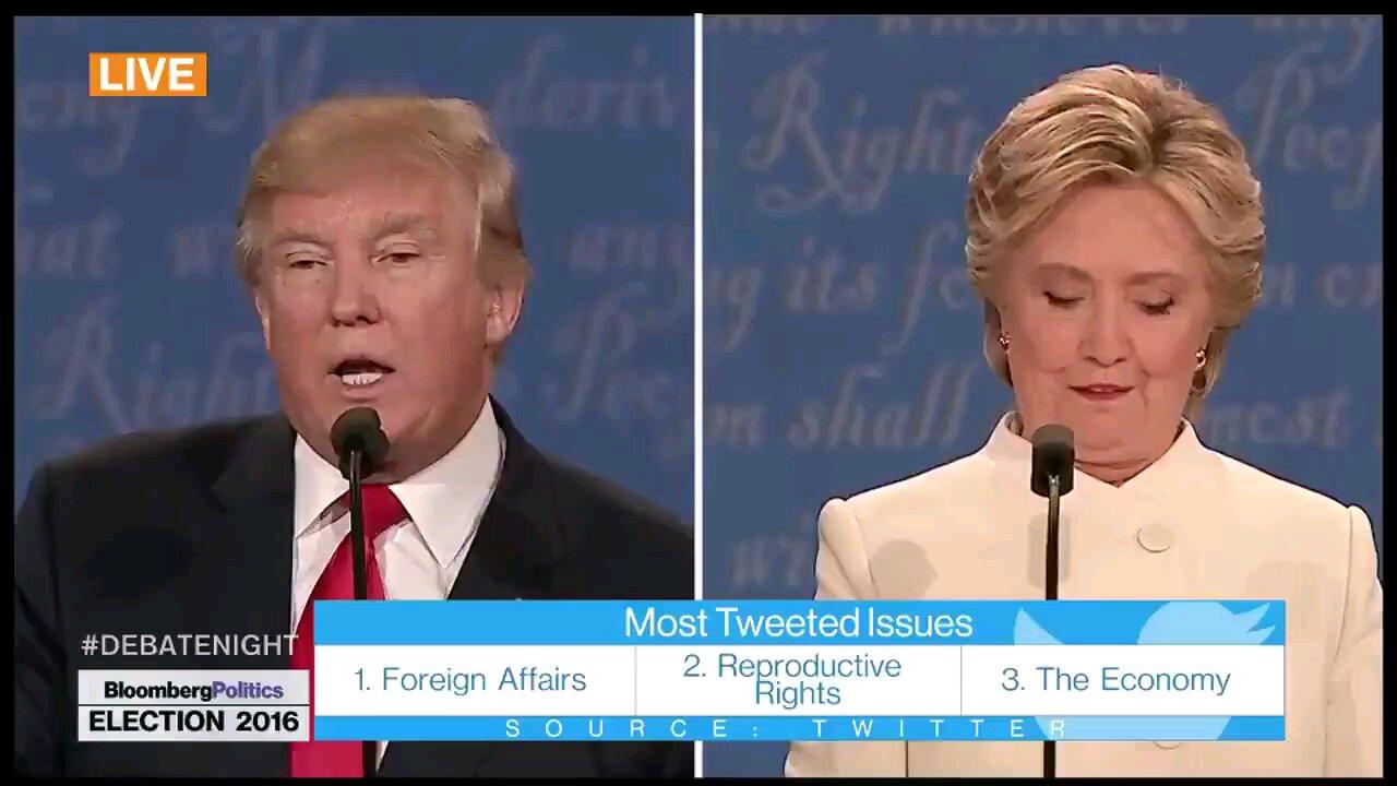 FLASHBACK: During the third presidential debate in 2016, President Trump told Hillary