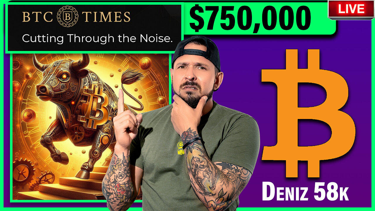 COULD BITCOIN BREAK $750,000 THIS BULL RUN? | BTCTIME.COM EDITOR DENIZ 58k | THE CRYPTO BREAKDOWN E3