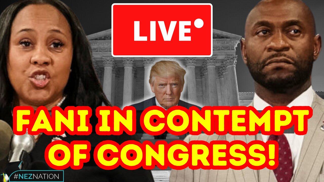 🚨LIVE BREAKING🚨DA Fani Willis Faces CONTEMPT by House Judiciary Committee