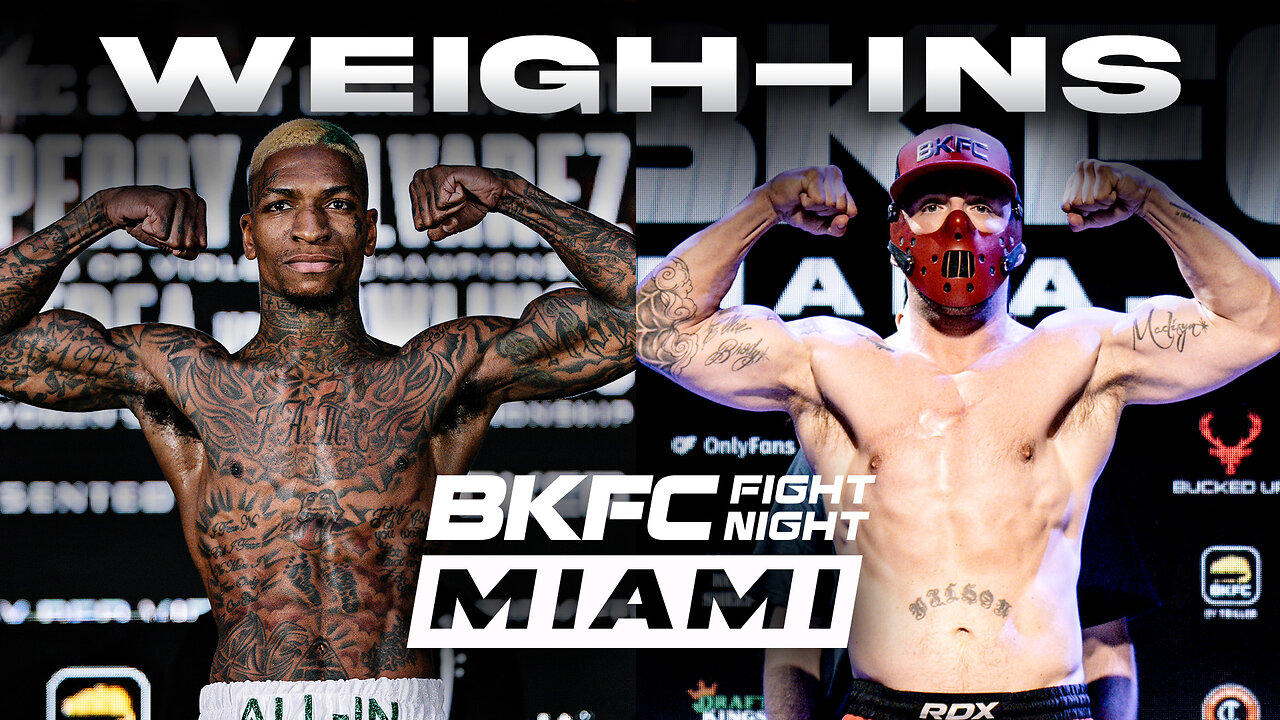 BKFC Fight Night Miami Davis vs Wilson WEIGH IN