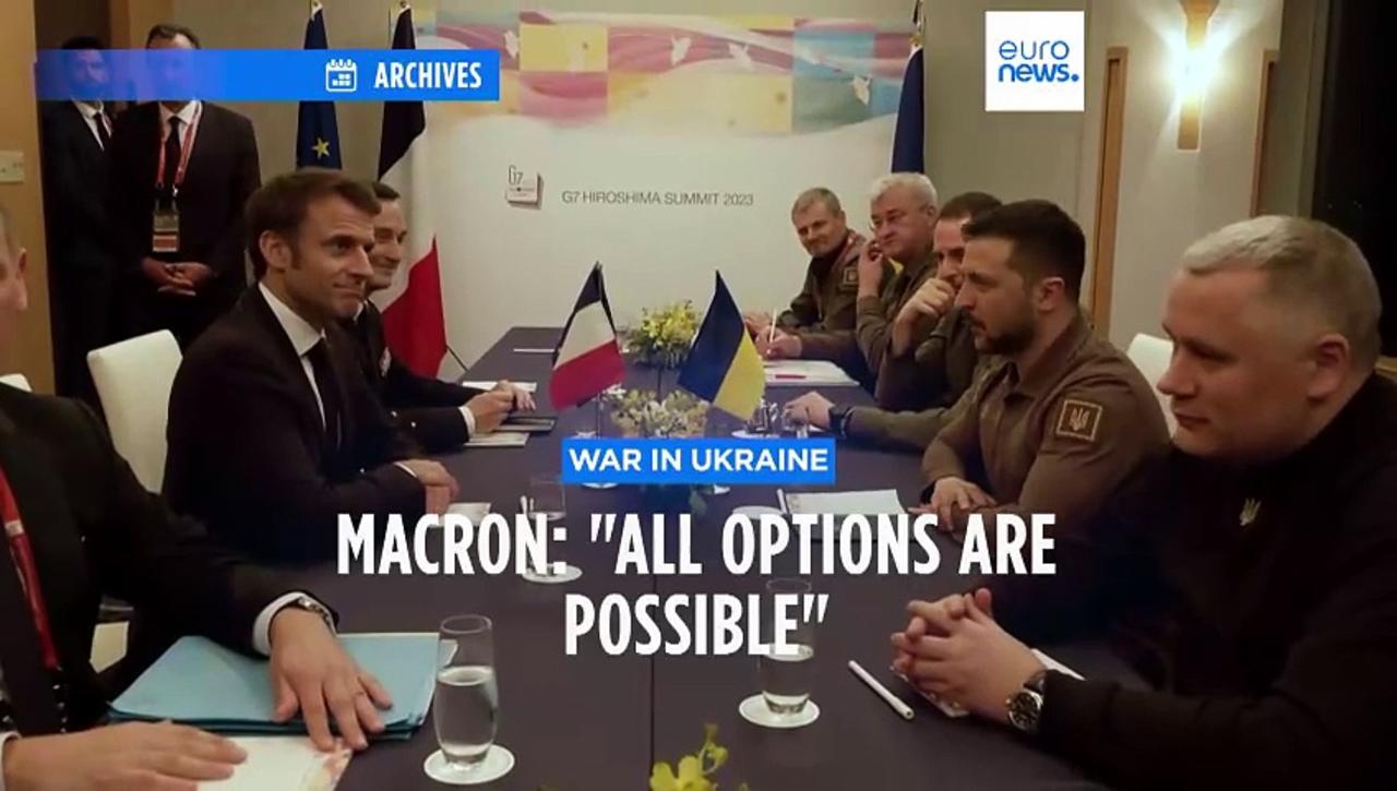 Macron STILL doesn't rule out sending troops to Ukraine