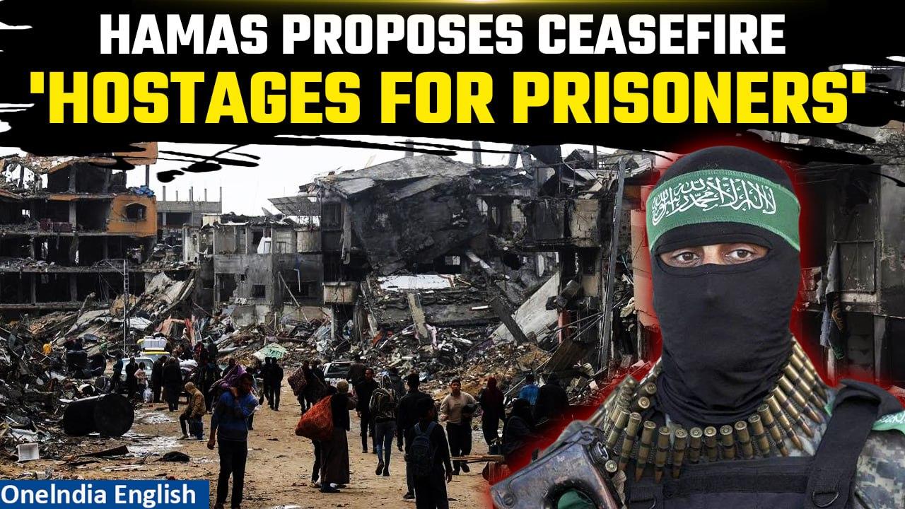 Gaza War: Hamas Ceasefire Proposal to Mediators: Hostage-Prisoner Exchange | Oneindia News