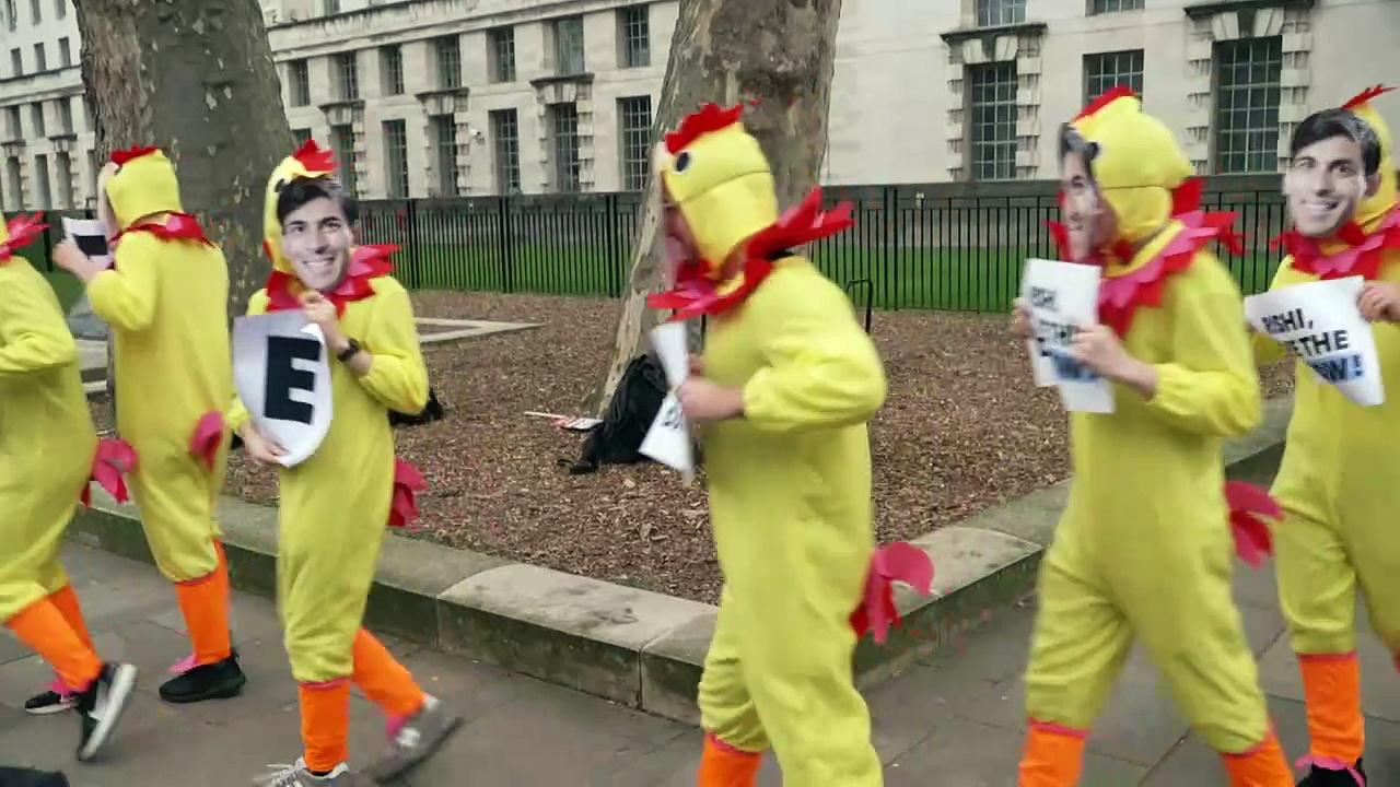 Sunak branded a 'chicken' after ruling out May election