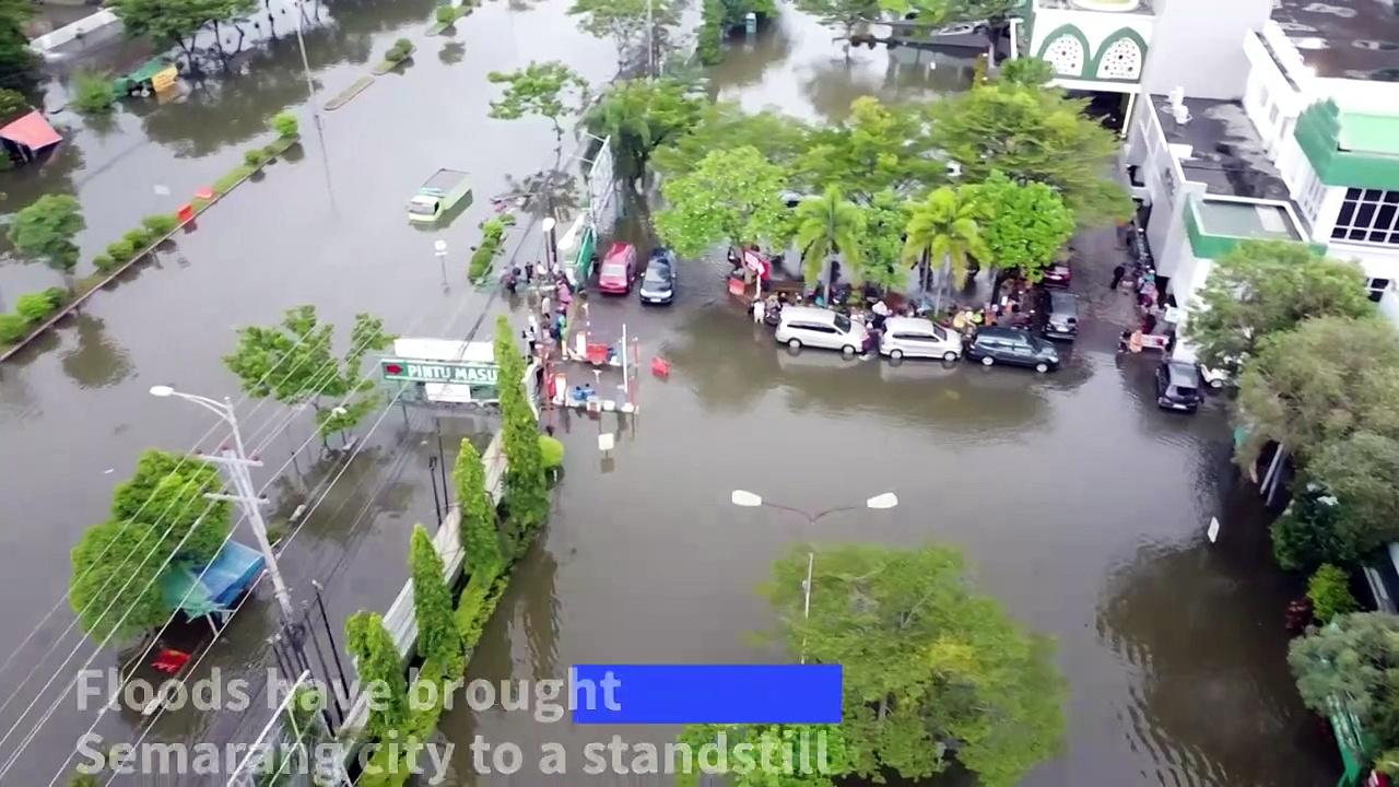 Floods bring Indonesia's Semarang city to a standstill