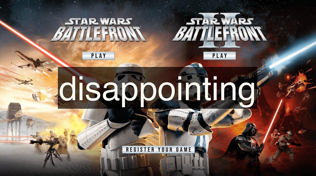 the battlefront collection is disappointing