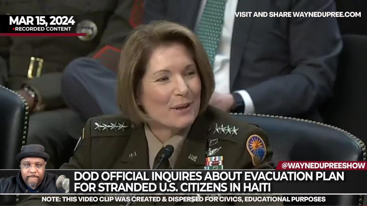 DoD Official Inquires About Evacuation Plan for Stranded U.S. Citizens in Haiti