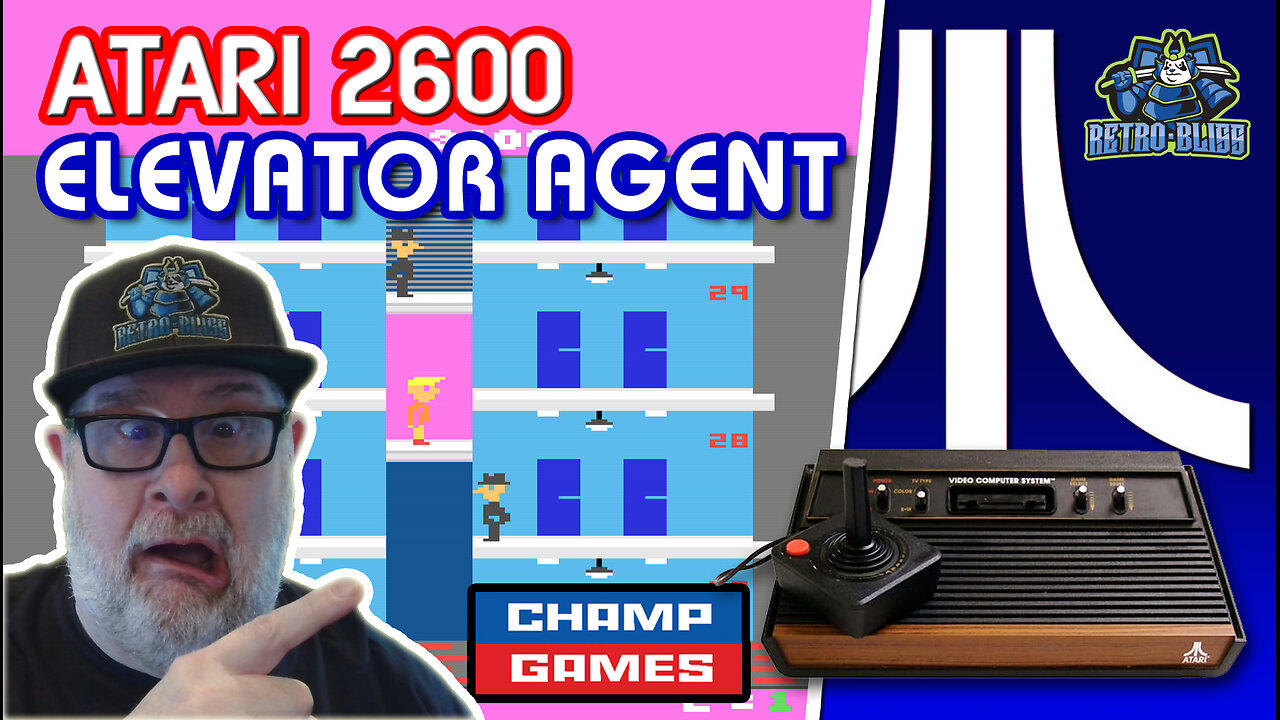 ELEVATOR AGENT: An ATARI 2600 Homebrew Game by Champ Games!