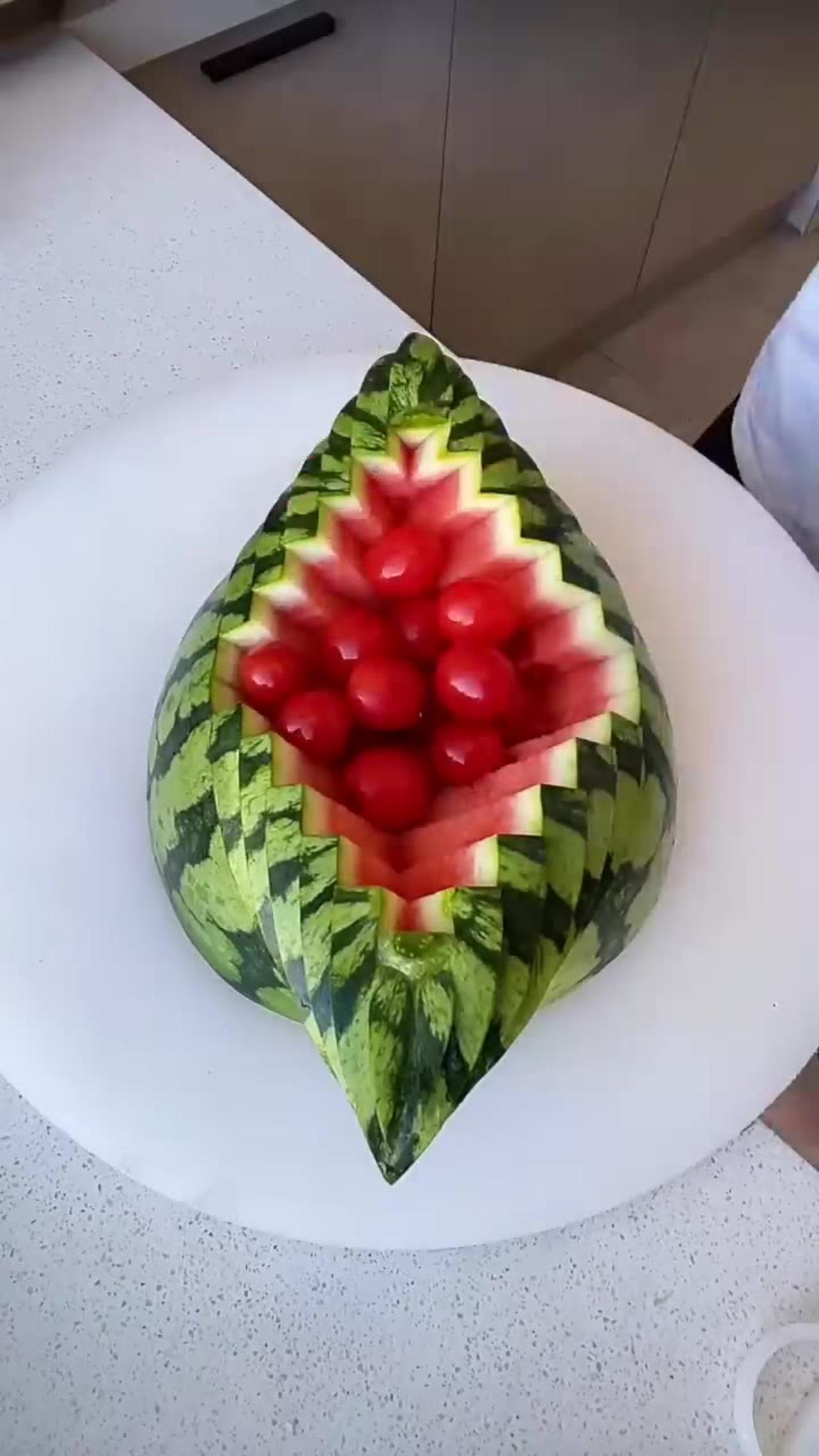 How to Carve Fruit Very Fast and Beauty part  3190