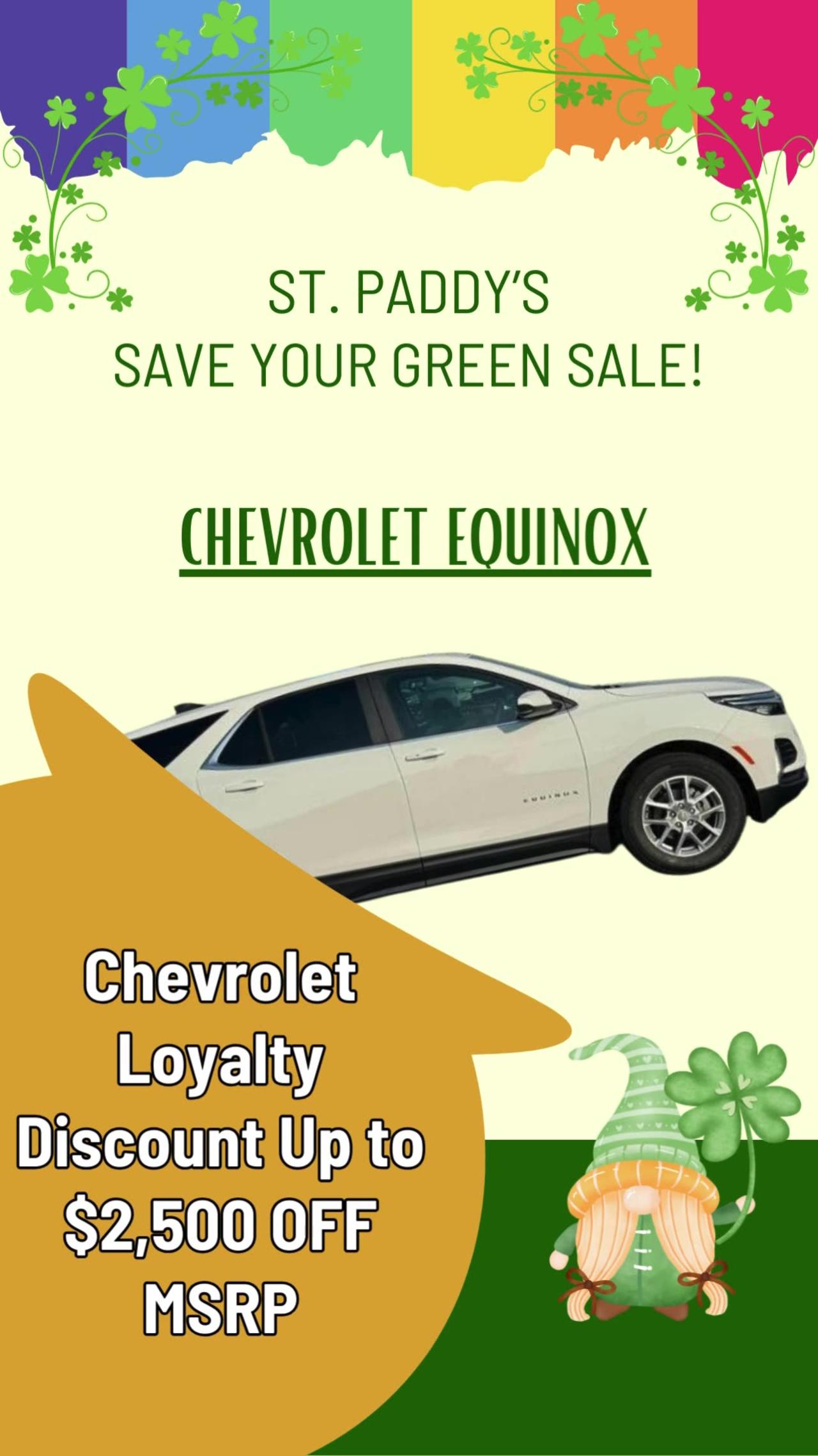 ST. PADDY’S SAVE YOUR GREEN SALE!