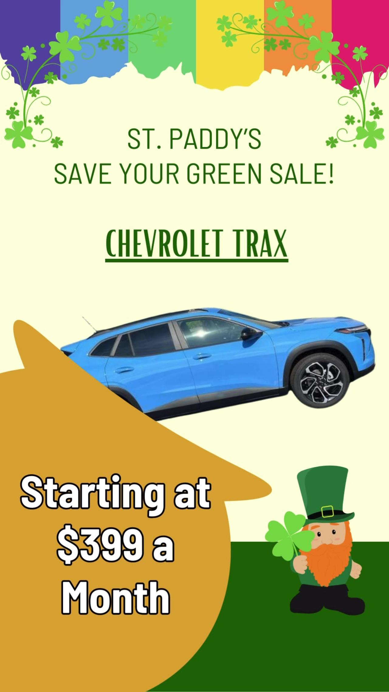 ST. PADDY’S SAVE YOUR GREEN SALE!